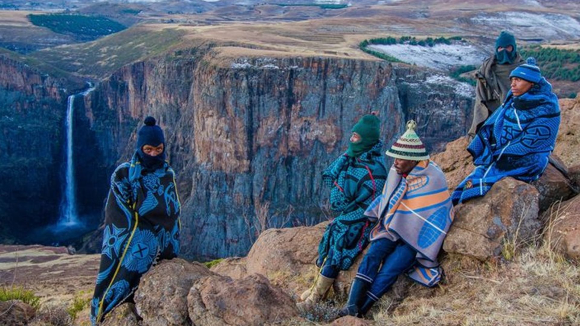 Basotho in their blankets