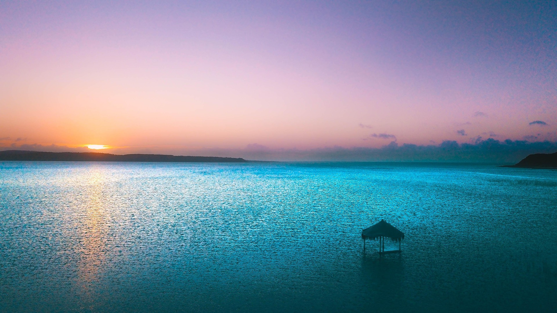 Island sunset